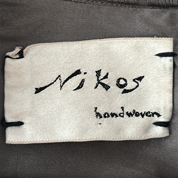 Nikos • Vintage 70s-80s Handwoven Art Knit Purple Sweater Blazer Jacket One Size - Picture 4 of 17